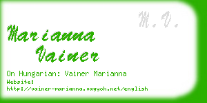 marianna vainer business card